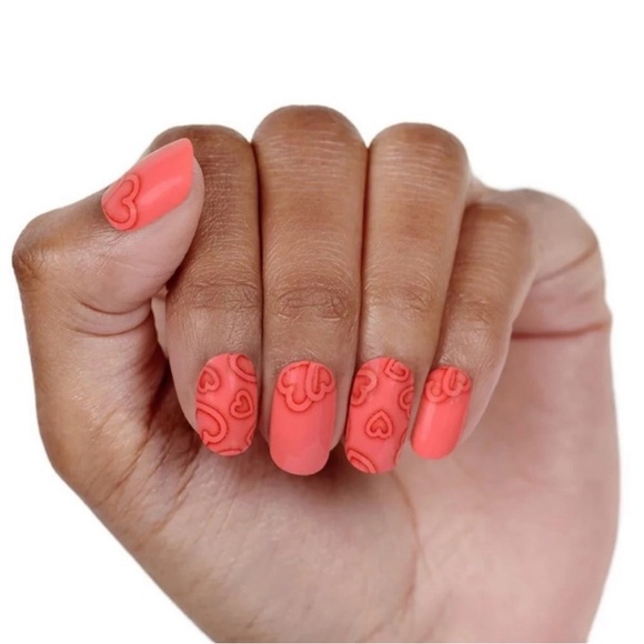 *Retired* Color Street: Heartthrob | Valentine’s Day Coral Pink Heart Love - Picture 11 of 13